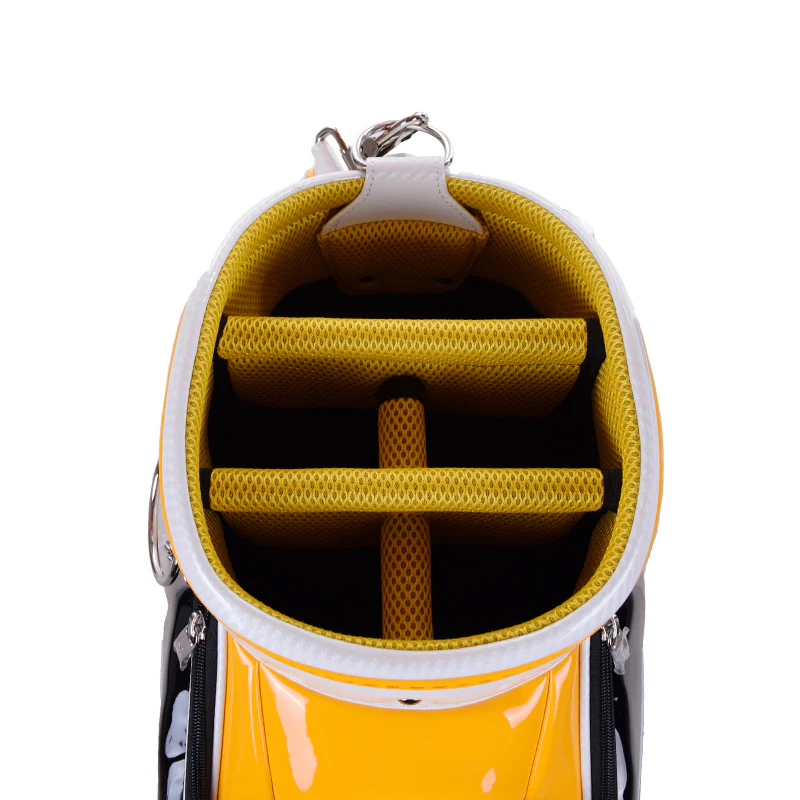 HONMA Pro Replica 9.5" Caddie Bag (White/Orange) - Image 3