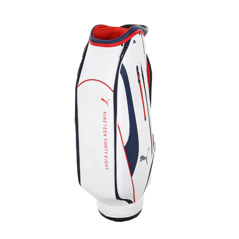 PUMA 9" ALPHACAT Nitro Caddy Bag (White/Red/Navy) - Image 2
