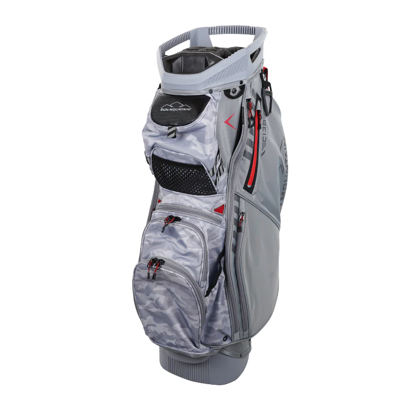 SUN MOUNTAIN 10.5" C-130 14-Way Caddie Bag (Cadet/Grey/Red)
