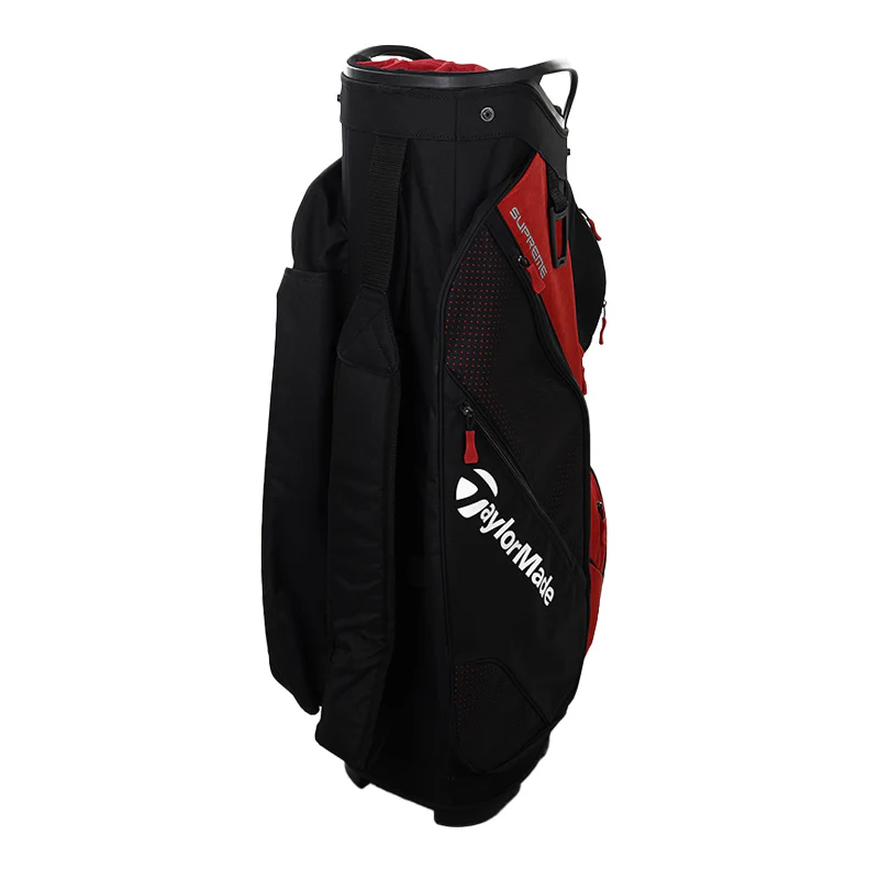 TAYLORMADE 9" Supreme Cart Bag (Black/Red) - Image 2