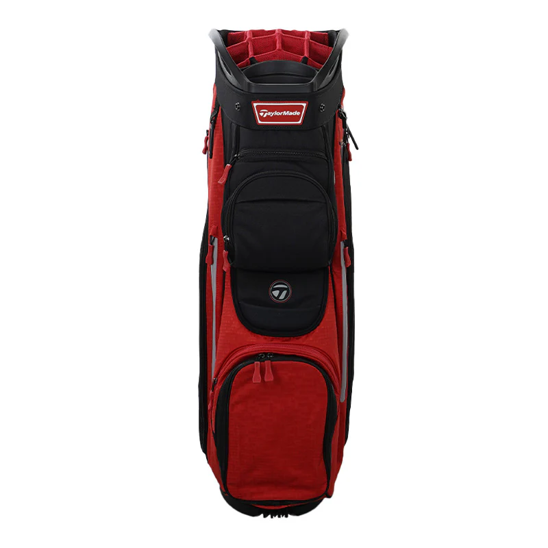 TAYLORMADE 9" Supreme Cart Bag (Black/Red) - Image 3