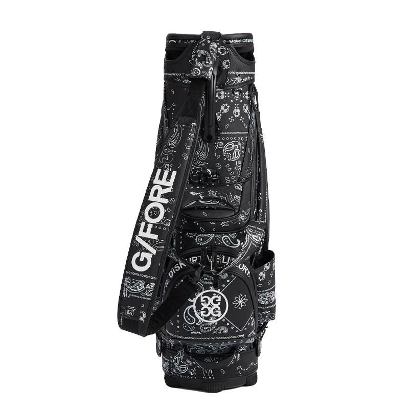 GFORE Saffiano Boro Tour Caddie Bag (Onyx) - Image 3