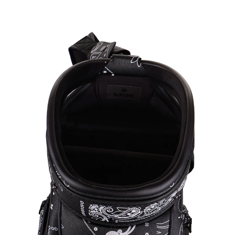 GFORE Saffiano Boro Tour Caddie Bag (Onyx) - Image 4