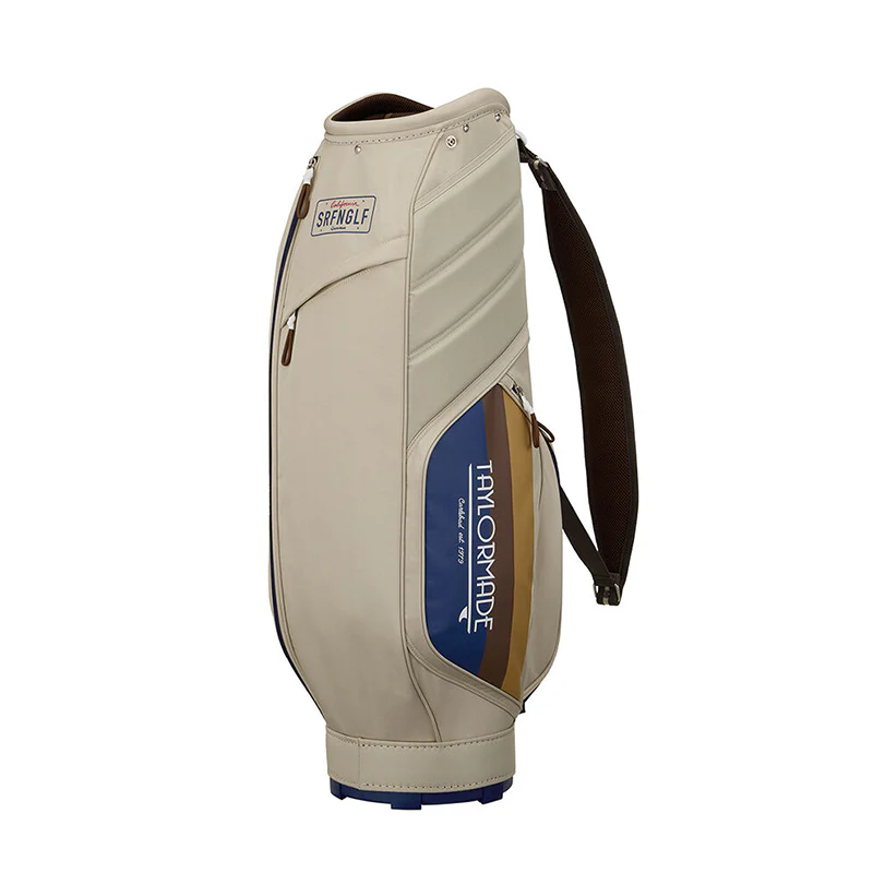 TAYLORMADE 9" Golden-State Cart Bag (Beige/Navy) - Image 2