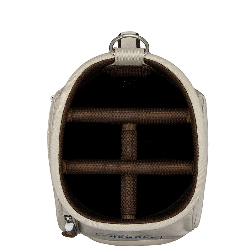 TAYLORMADE 9" Golden-State Cart Bag (Beige/Navy) - Image 3