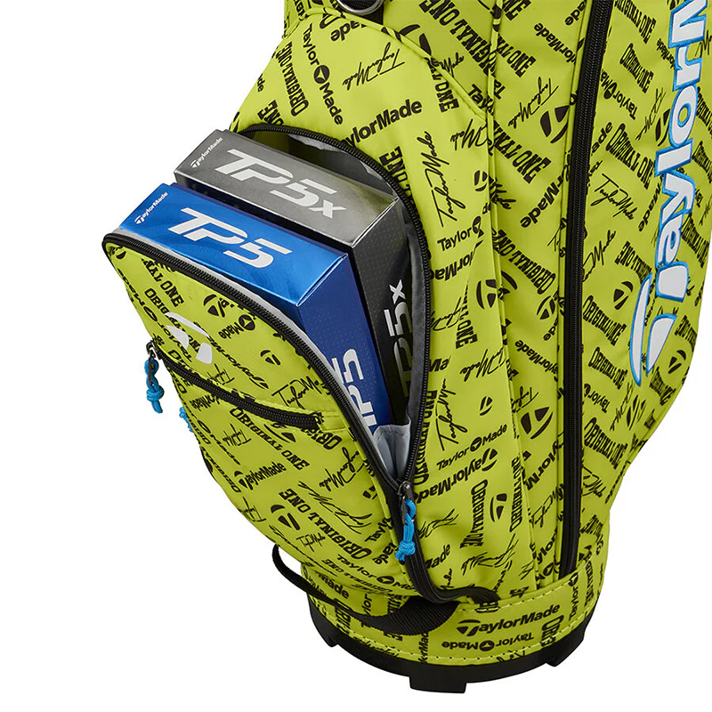 TAYLORMADE 8.5" Icon Graphic Cart Bag (Lime) - Image 4