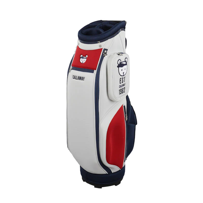 CALLAWAY 9" Bear Cart Bag (Grey/Navy/Red) - Image 2