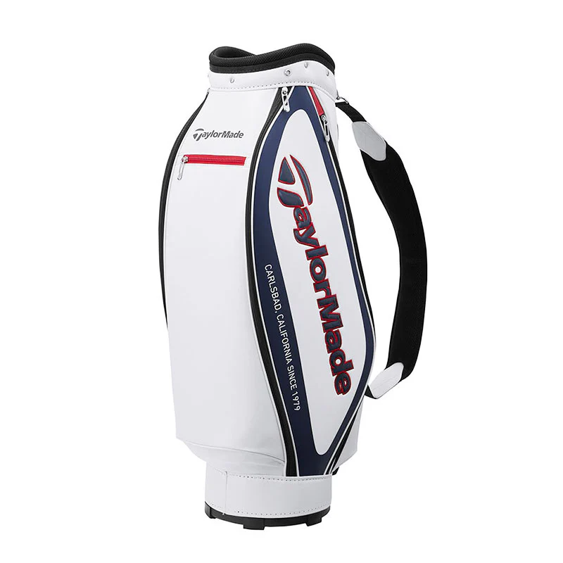 TAYLORMADE TM24 9" True-Lite Cart Bag (White/Navy/Red) - Image 2