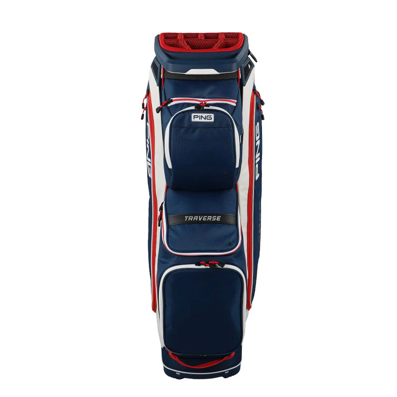 PING Transverse Cart Bag (Navy/White/Red) - Image 3
