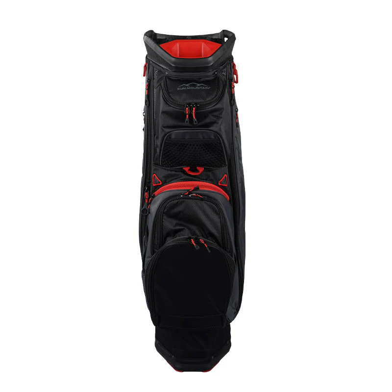 SUN MOUNTAIN 9" C130 Sync Cart Bag (Black/Steel/Red) - Image 3