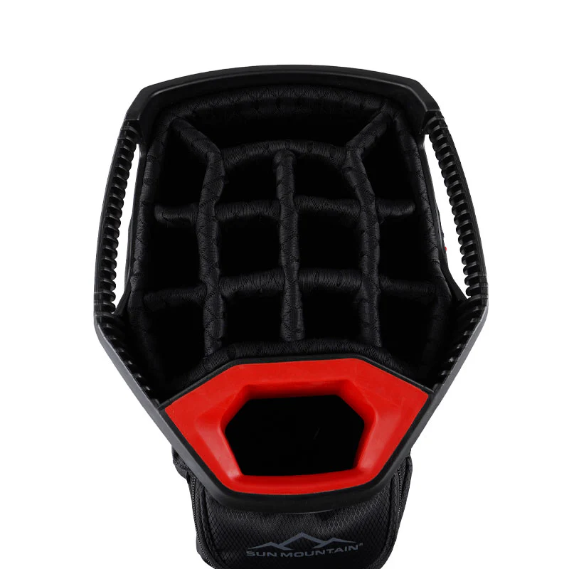 SUN MOUNTAIN 9" C130 Sync Cart Bag (Black/Steel/Red) - Image 4