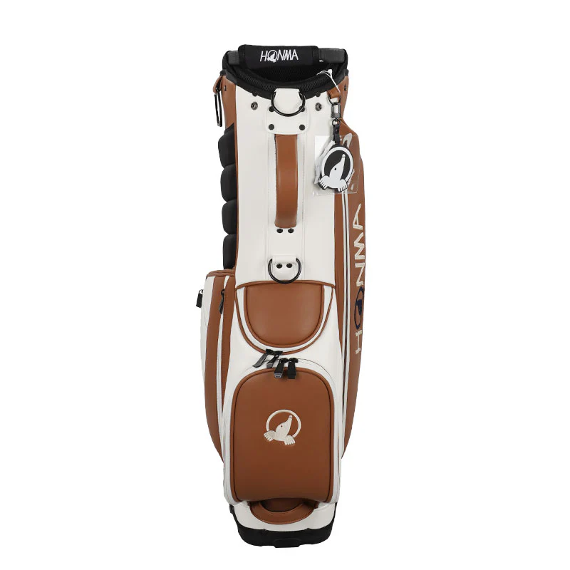 HONMA CB12507 8.5" Stand Bag (Camel/White/Black) - Image 3