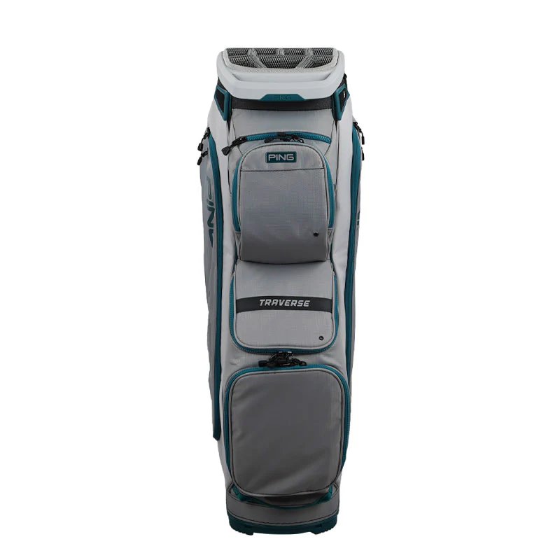 PING Traverse 244 Cart Bag (Grey/Platinum/White) - Image 3
