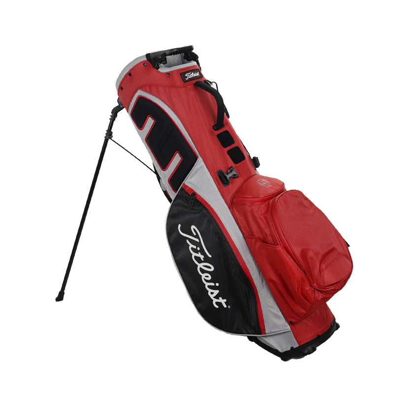 TITLEIST Players 5 StaDry Stand Bag (Red/Grey/Black) - Image 2