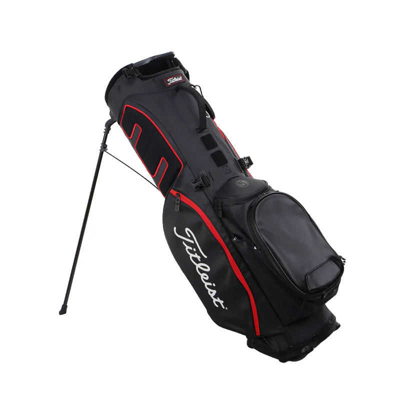 TITLEIST Players 5 Stand Bag (Black/Black/Red) - Image 2