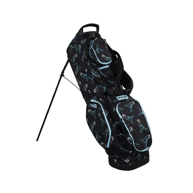 PING Hoofer 14 Stand Bag (Black/Blue) - Image 2