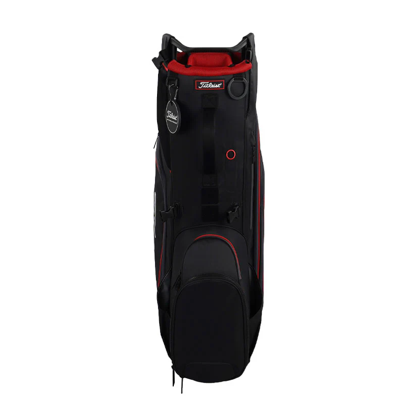 TITLEIST Hybrid 14 Stand Bag (Black/Black/Red) - Image 3