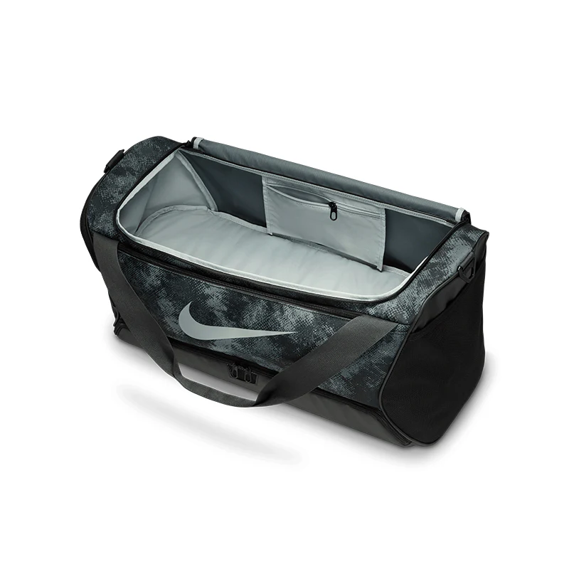 NIKE Brasilia Duffle Bag (Grey/Black) - Image 3