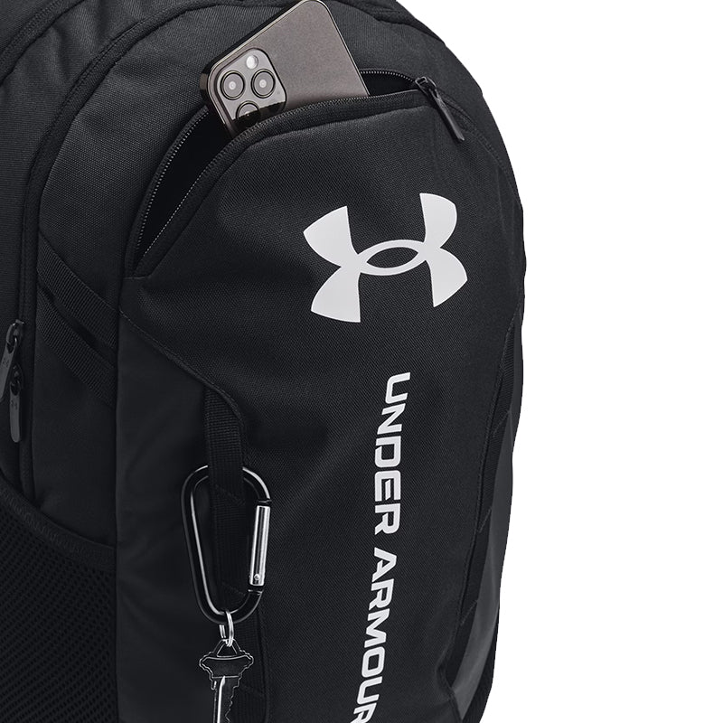 UNDER ARMOUR Hustle 6.0 Backpack (Black/Black/White) - Image 4