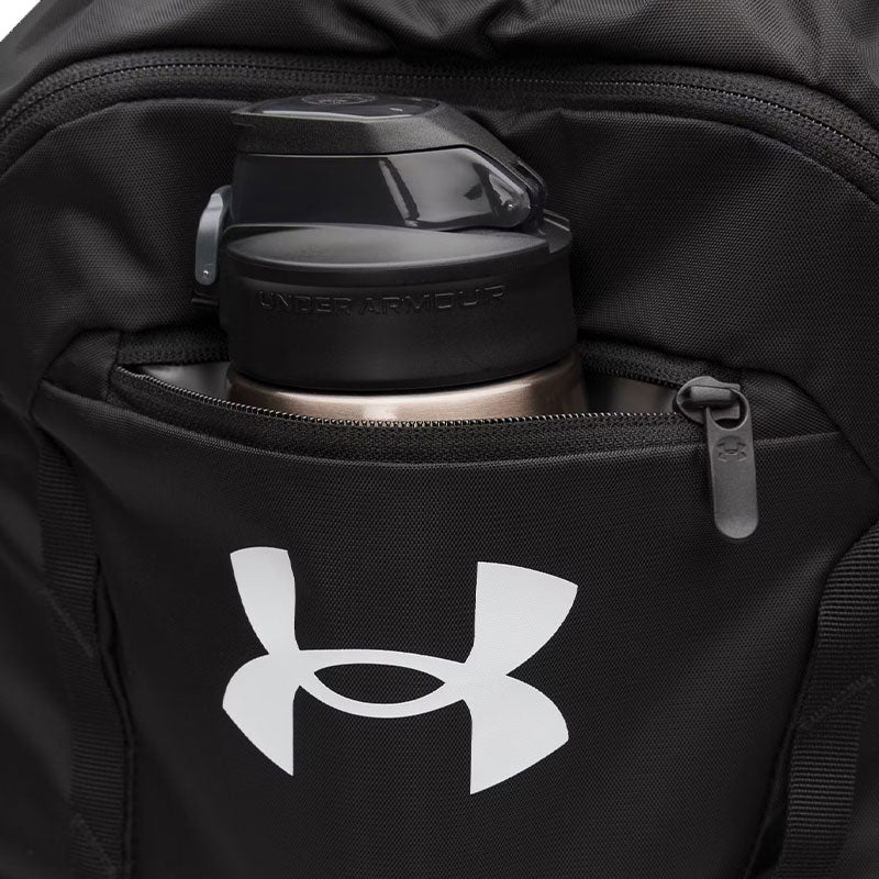 UNDER ARMOUR Hustle Sackpack (Black/Black/ White) - Image 3