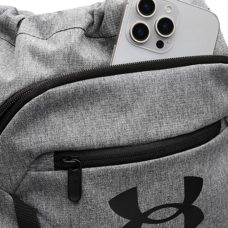 UNDER ARMOUR Hustle Sackpack (Castlerock/Black/ Black) - Image 3