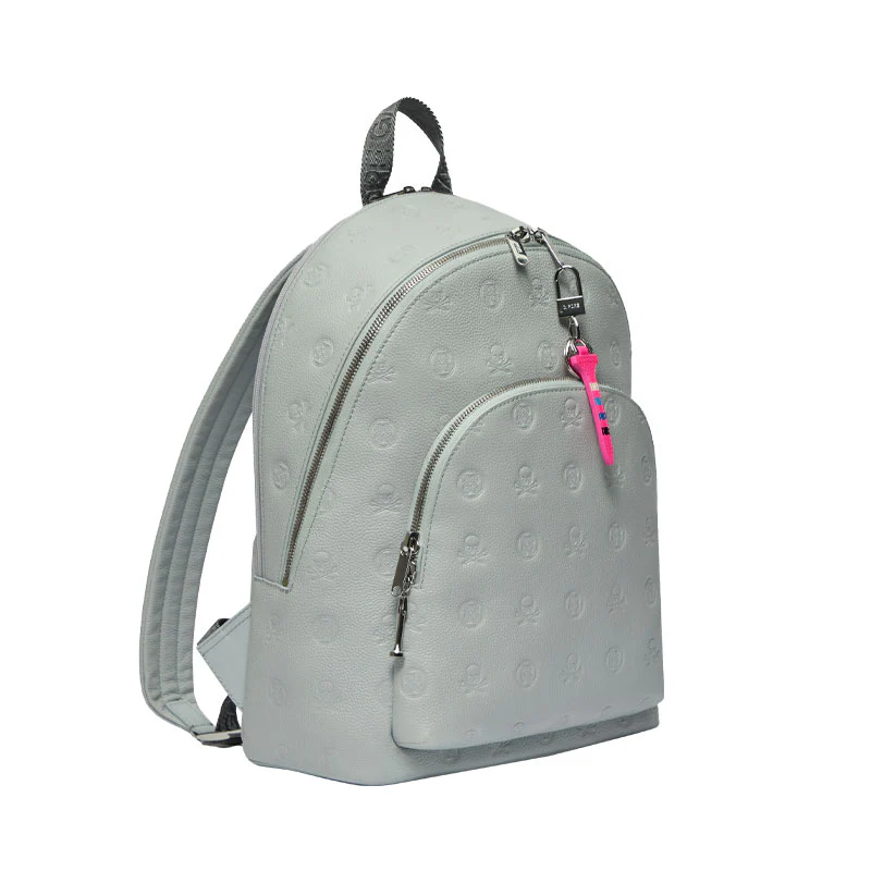 GFORE Embossed Skull & Tees Leather Backpack (Nimbus)