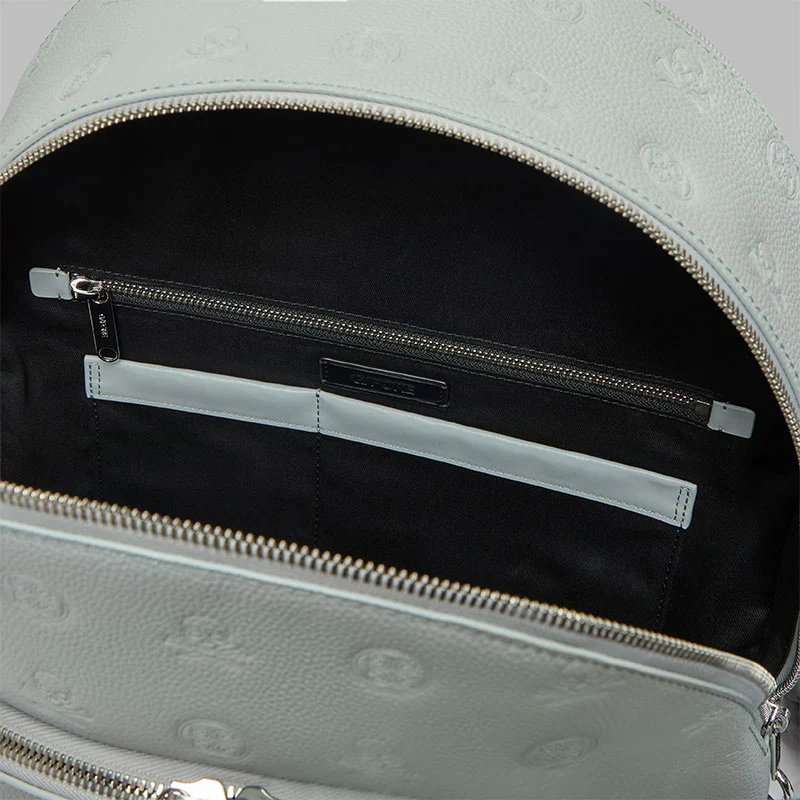 GFORE Embossed Skull & Tees Leather Backpack (Nimbus) - Image 3