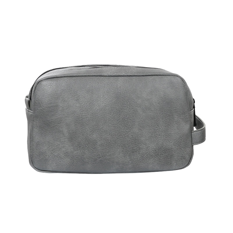 CUTTER & BUCK Double Zip PU Pouch (Grey) - Image 2