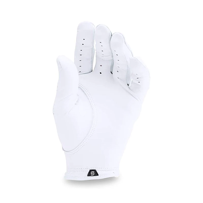 UNDER ARMOUR Spieth Tour Men's Leather Glove (White/Black) - Image 2