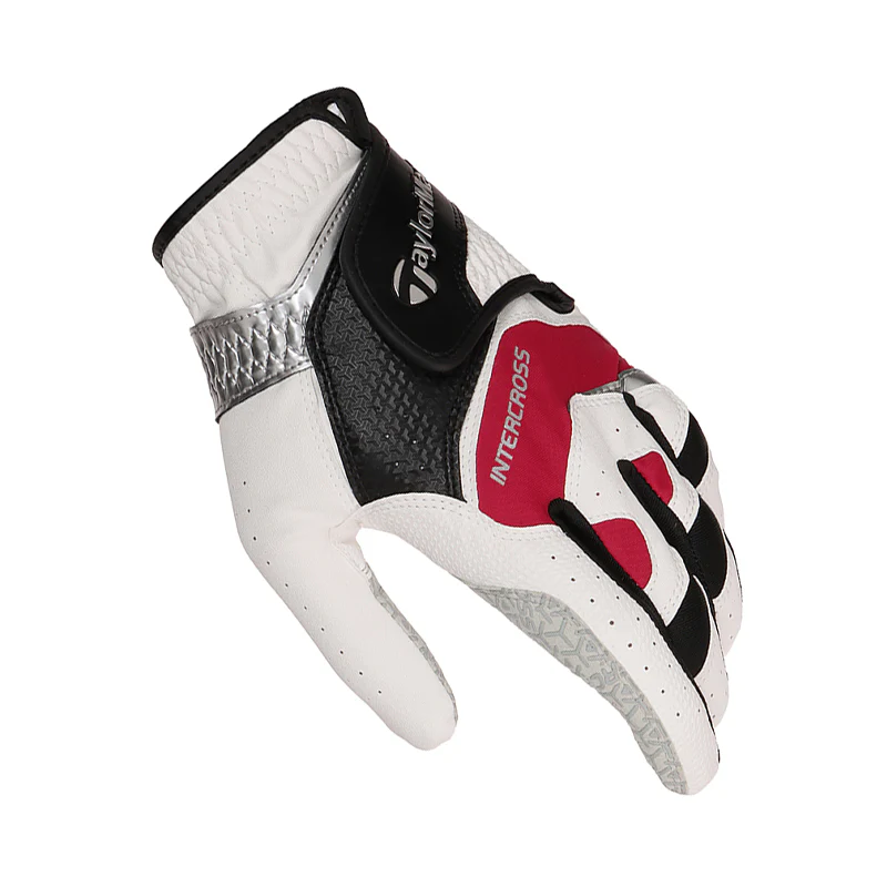 TAYLORMADE Intercross 6.0 All-Weather Men's Glove (White/Red) - Image 3