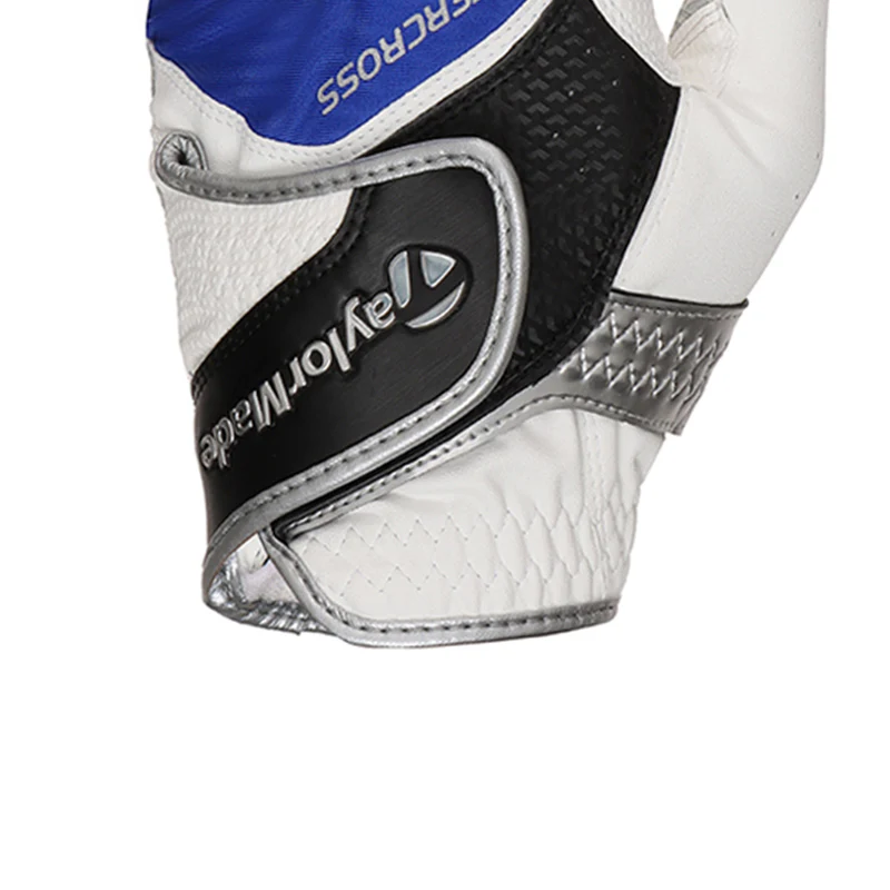 TAYLORMADE Intercross 6.0 All-Weather Men's Glove (White/Blue) - Image 4