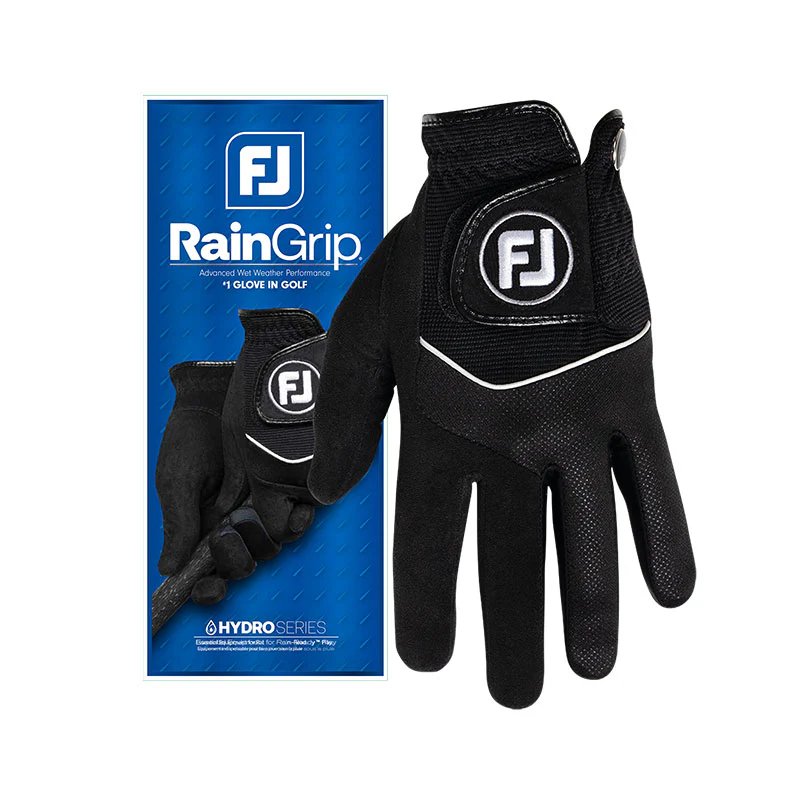 FOOTJOY RainGrip Men's All Weather Glove (Black) - Image 4