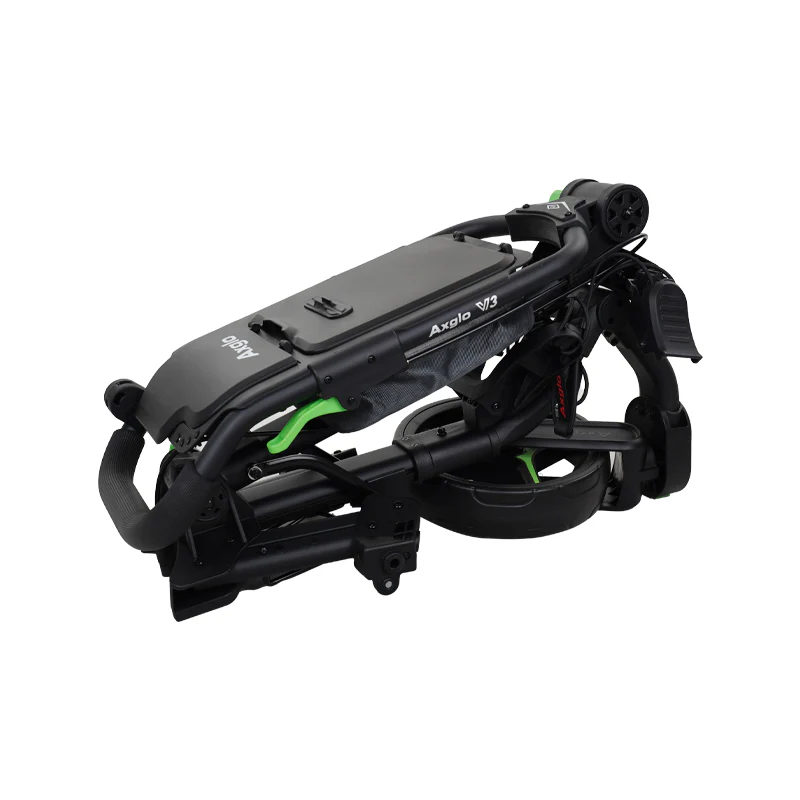 AXGLO Push Cart 3-Wheel Trolley (Black/Green) - Image 2