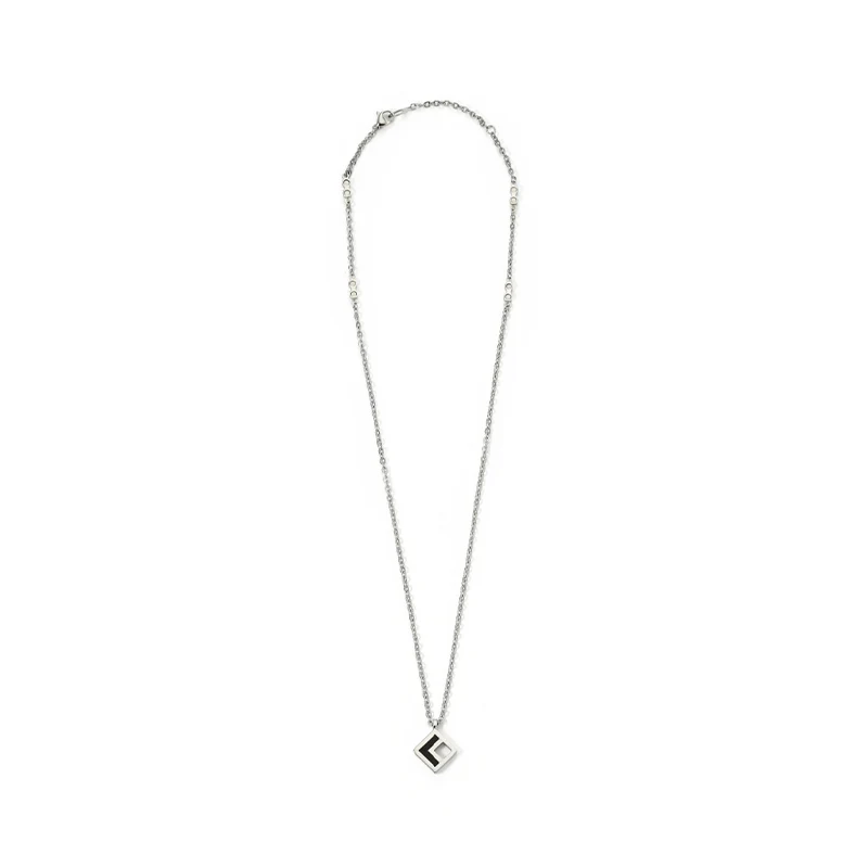 COLANTOTTE COA Zest Square Necklace (Silver)