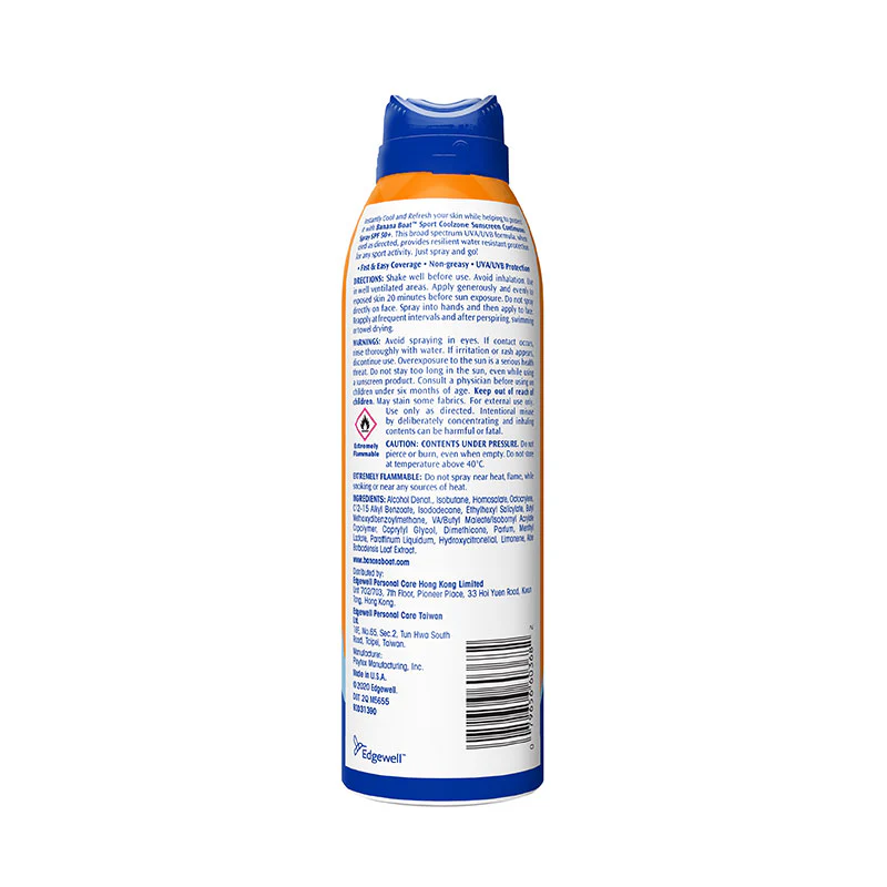 BANANA BOAT Sport Cool Zone Spray SPF50+ (170g) - Image 2