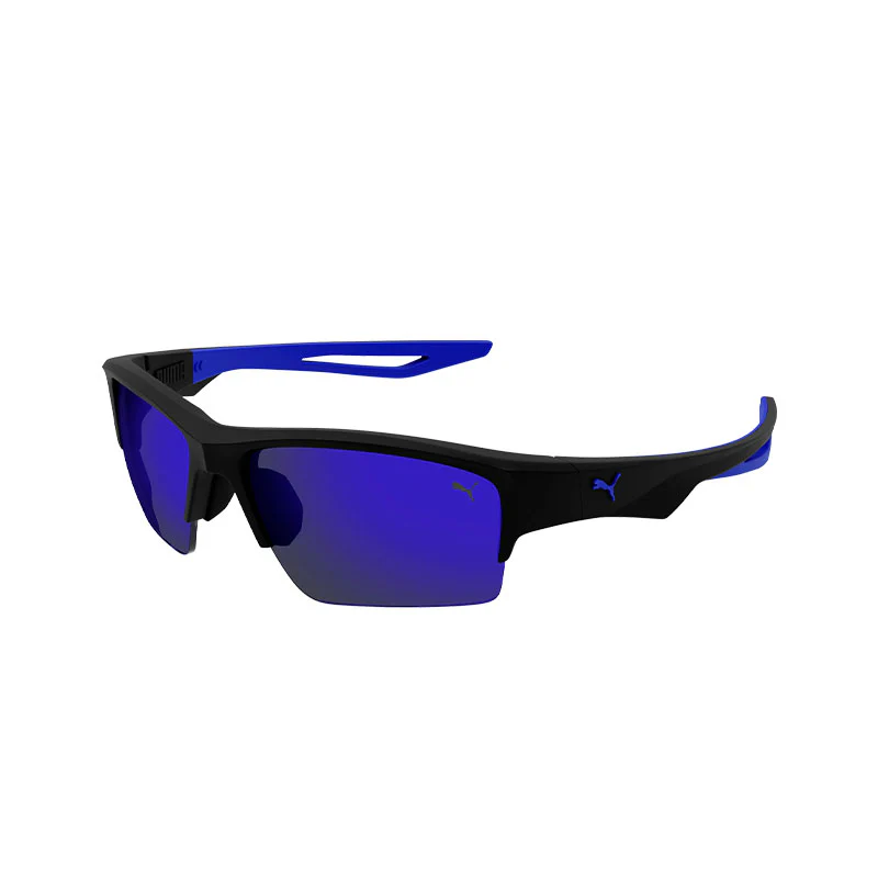 PUMA PU0400S Black/Black/Blue Sunglasses - Image 2