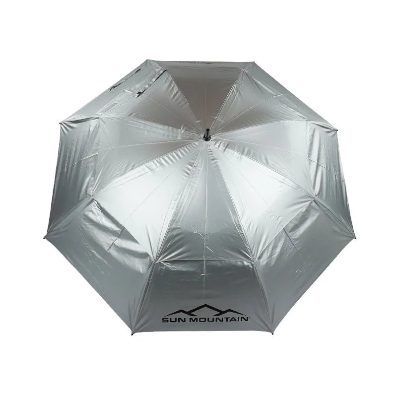 SUN MOUNTAIN 68" Double Canopy Umbrella (Silver)