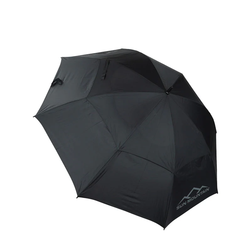 SUN MOUNTAIN 68" Double Canopy Umbrella (Black) - Image 3