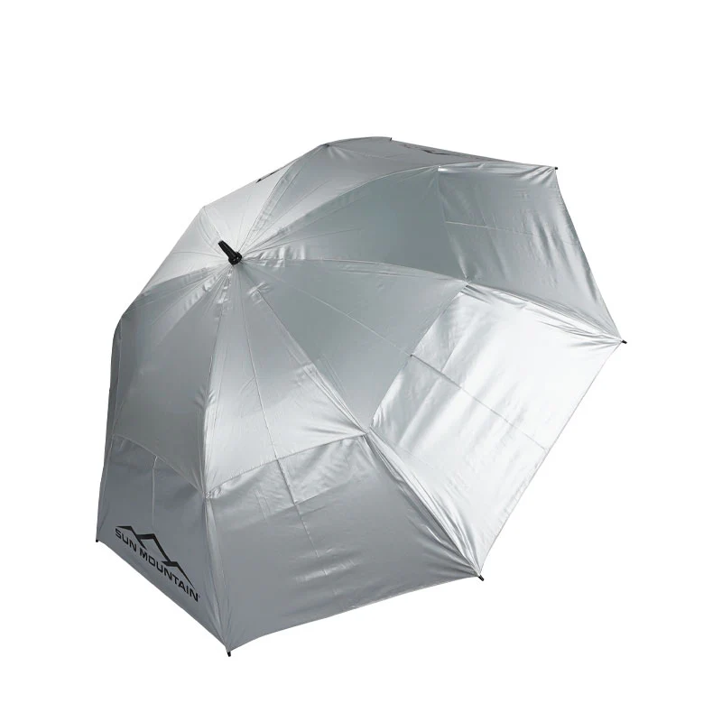 SUN MOUNTAIN 68" Double Canopy Manual Umbrella (Silver/Cavalry) - Image 2