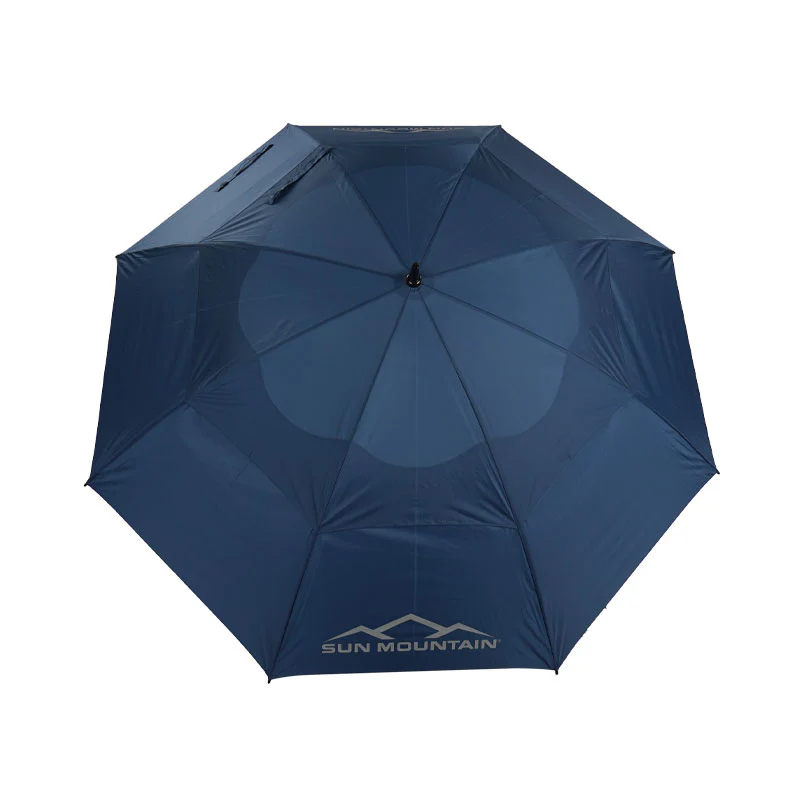 SUN MOUNTAIN 68" Double Canopy Manual Umbrella (Navy)