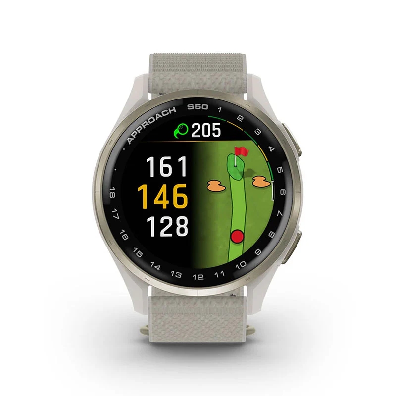 GARMIN Approach S50 Smartwatch - 43mm (Beige) - Image 2