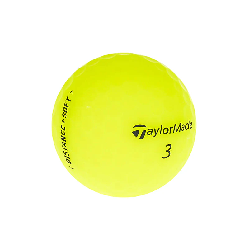 TAYLORMADE Distance + Soft (2020) (Yellow) Golf Ball - Image 2