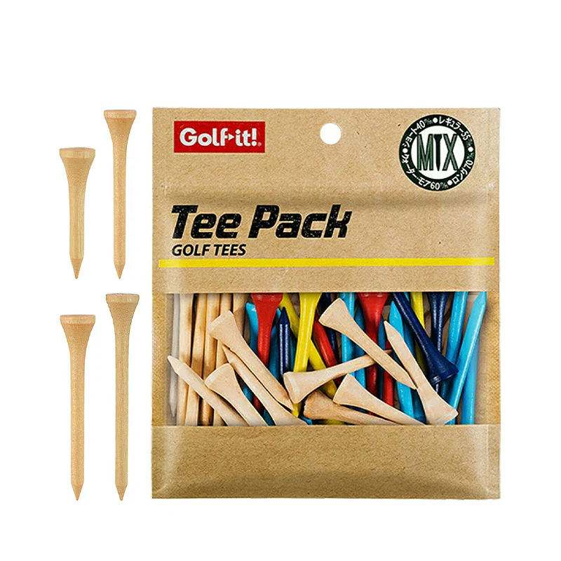 GOLF LITE T-440 Lite Mix Wood Tee Pack - Image 4