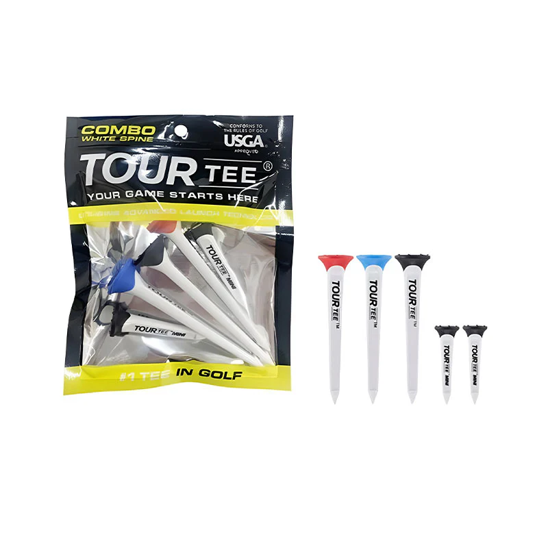 TOUR TEE Combo White Spine Tee 45/80mm - 5 Pieces - Image 4
