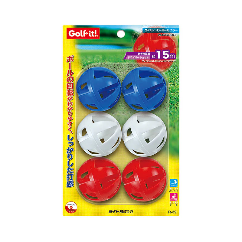 GOLF LITE R-39 Skeleton P-Ball - 6 Pieces