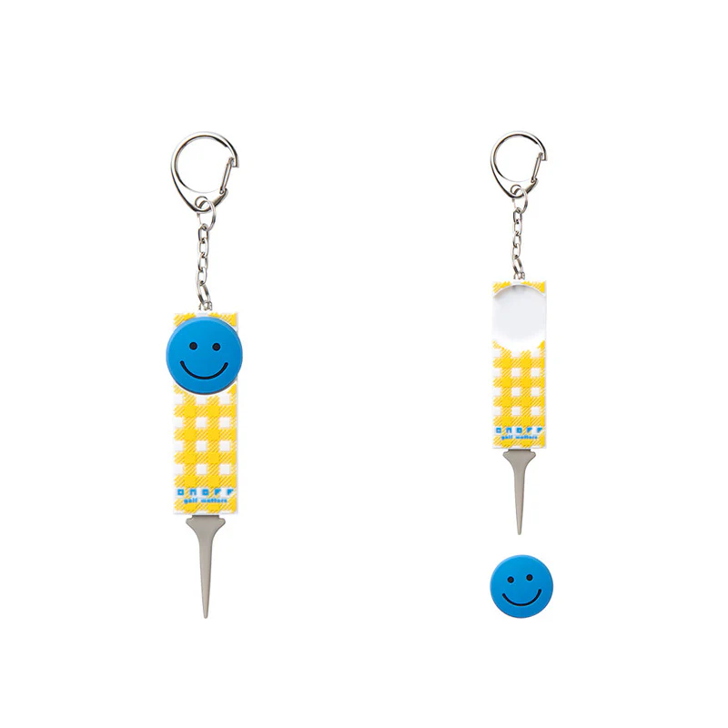 ONOFF OQ0421 Smiley Divot Marker (Yellow/Blue)