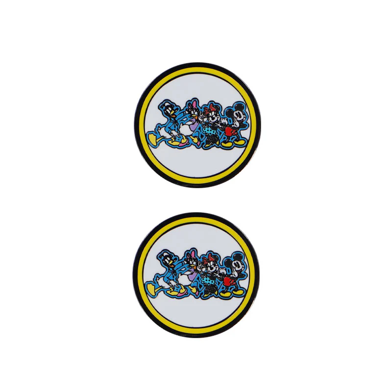 DISNEY Mickey & Friends 2 Ball Marker & 1 Hat Clip Set (Yellow)